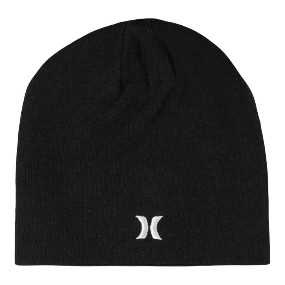 Black Hurley Icon Staples Beanie